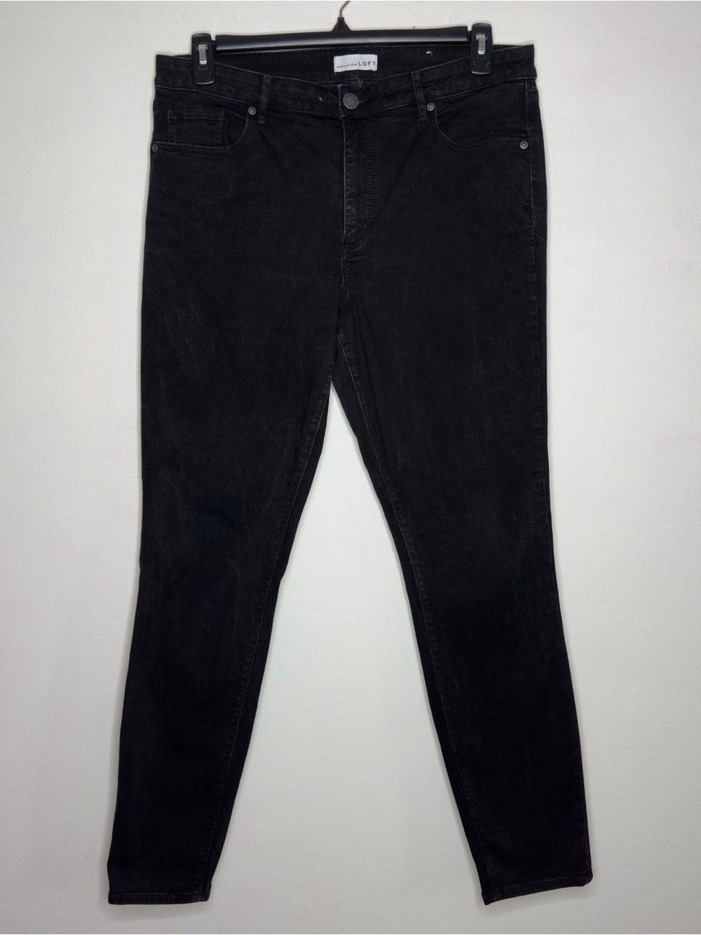 Loft Curvy Skinny Black Jeans - Size 14 Tall